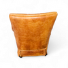 Sheep Leather club chair 1970s with magazine holder