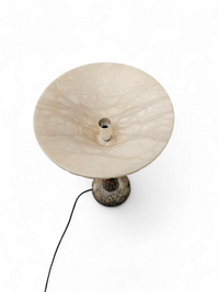 Pegasan Alabaster table lamp / chalice lamp / Spain - 70's
