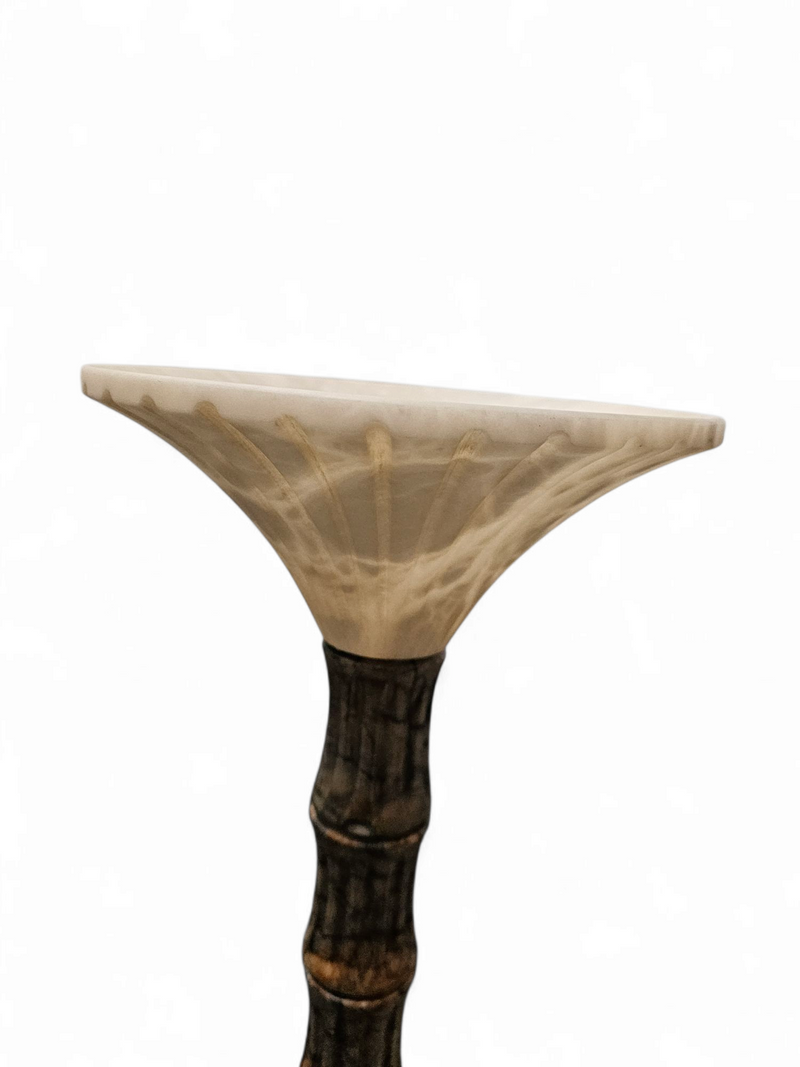 Pegasan Alabaster table lamp / chalice lamp / Spain - 70's