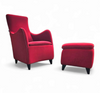 Senta armchair / hocker / ottoman by Gerard van den Berg for Wittmann / red velvet upholstery / marked
Stunning condition