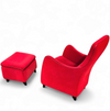 Senta armchair / hocker / ottoman by Gerard van den Berg for Wittmann / red velvet upholstery / marked
Stunning condition