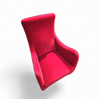 Senta armchair / hocker / ottoman by Gerard van den Berg for Wittmann / red velvet upholstery / marked
Stunning condition