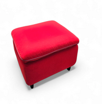 Senta armchair / hocker / ottoman by Gerard van den Berg for Wittmann / red velvet upholstery / marked
Stunning condition