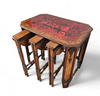 Art Deco / nesting table 3 x / attributed to Maison Franck / inlaid tortoiseshell top / 1920