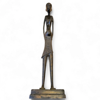 African bronze figure sculpture 1970s