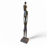 African bronze figure sculpture 1970s