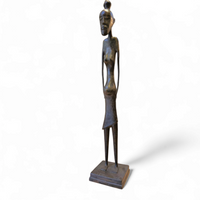 African bronze figure sculpture 1970s