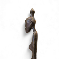 African bronze figure sculpture 1970s