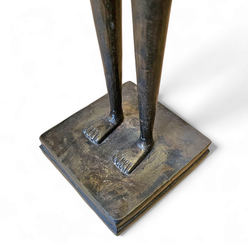 African bronze figure sculpture 1970s