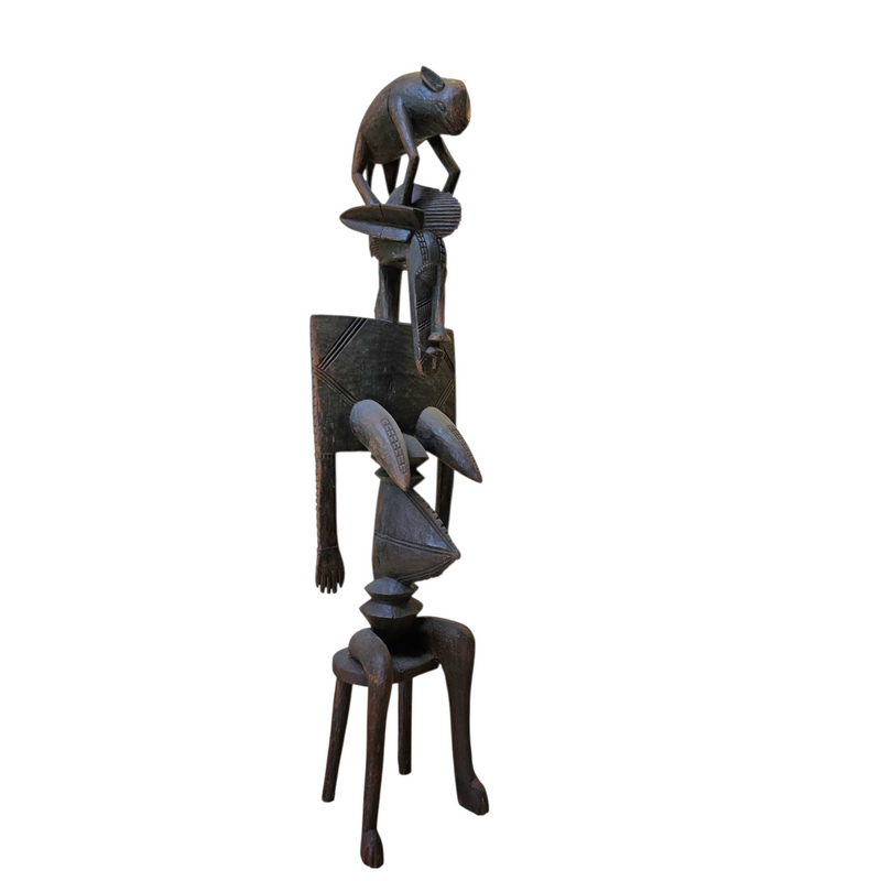 Wooden / Dogon / African figure sculpture / 1960s