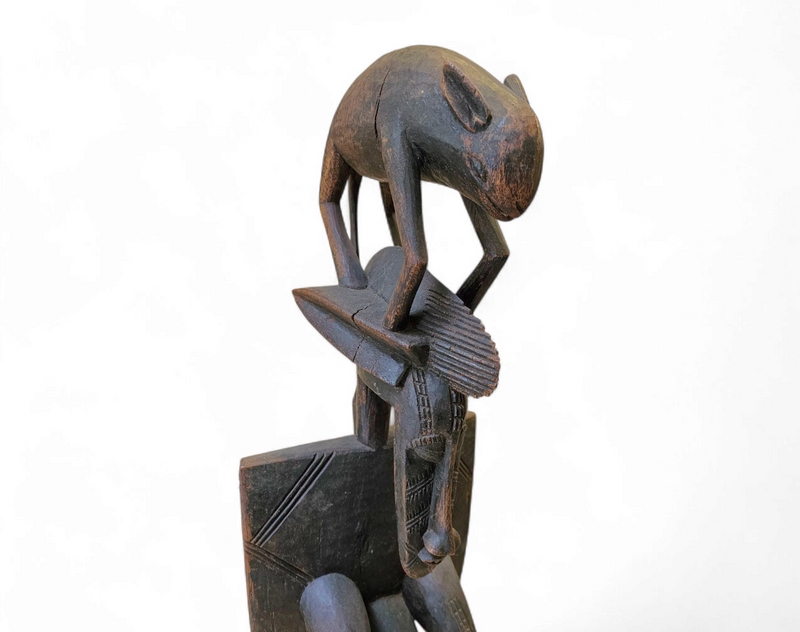 Wooden / Dogon / African figure sculpture / 1960s