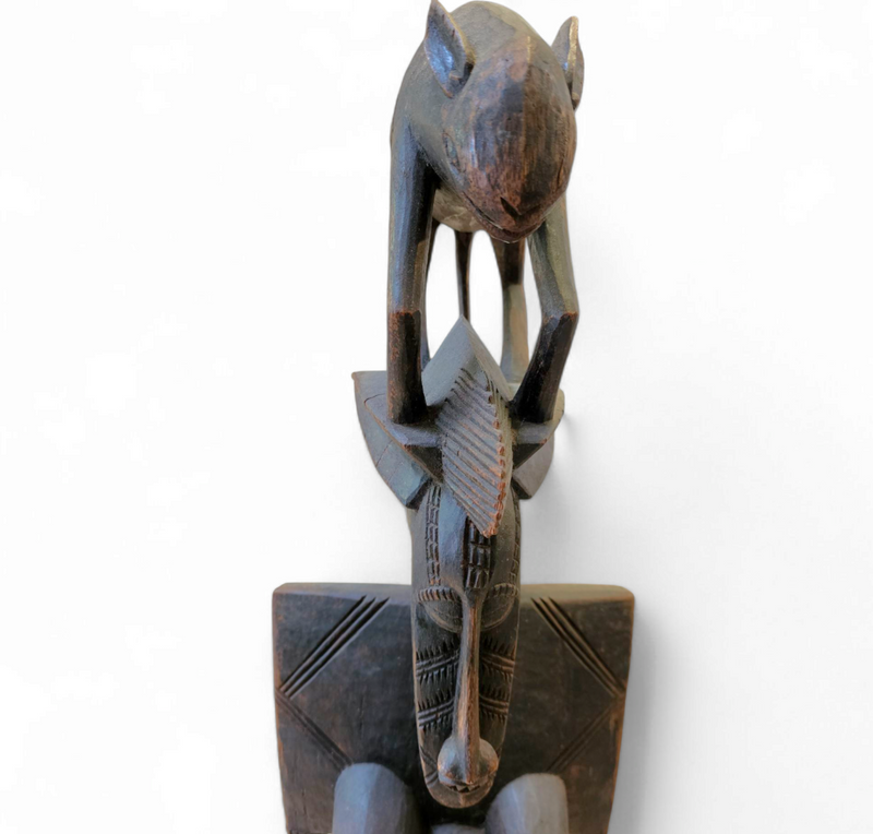 Wooden / Dogon / African figure sculpture / 1960s