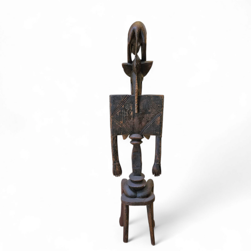 Wooden / Dogon / African figure sculpture / 1960s