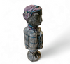 African sculpture / multi material figure / height 65 cm / 1970s