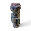 African sculpture / multi material figure / height 65 cm / 1970s