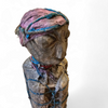 African sculpture / multi material figure / height 65 cm / 1970s