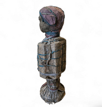 African sculpture / multi material figure / height 65 cm / 1970s