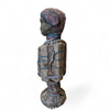African sculpture / multi material figure / height 65 cm / 1970s