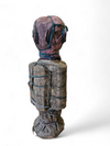 African sculpture / multi material figure / height 65 cm / 1970s