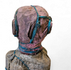 African sculpture / multi material figure / height 65 cm / 1970s
