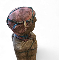 African sculpture / multi material figure / height 65 cm / 1970s