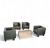 4 x Black Leather Poltrona Frau Moji Armchairs by Shigeru Uchida
1 x Moji two seater
Stunning condition