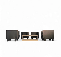 4 x Black Leather Poltrona Frau Moji Armchairs by Shigeru Uchida
1 x Moji two seater
Stunning condition