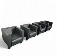 4 x Black Leather Poltrona Frau Moji Armchairs by Shigeru Uchida
1 x Moji two seater
Stunning condition