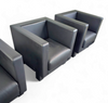 4 x Black Leather Poltrona Frau Moji Armchairs by Shigeru Uchida
1 x Moji two seater
Stunning condition
