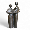 Solid Bronze figures / family with child 1960s