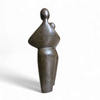 Solid Bronze figures / family with child 1960s