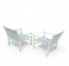 2 x Plastic / pvc pipe / mesh / indoor / outdoor chairs / 1970s