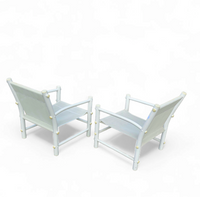 2 x Plastic / pvc pipe / mesh / indoor / outdoor chairs / 1970s