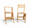 2 x library ladder chair 1950s