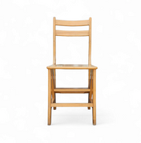 2 x library ladder chair 1950s