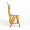 2 x library ladder chair 1950s