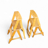 2 x library ladder chair 1950s