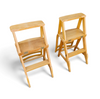 2 x library ladder chair 1950s