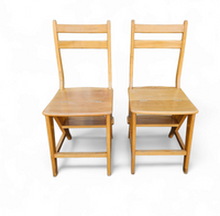 2 x library ladder chair 1950s