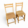 2 x library ladder chair 1950s