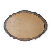 Oval Mirror 1960s / facet cut