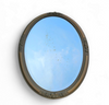Oval Mirror / plaster / wood / 1930s / facet cut