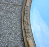 Oval Mirror / plaster / wood / 1930s / facet cut