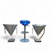 A pair of modern / aluminum / large / conical / industrial style lamps /  designed for ceiling or wall
