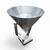 A pair of modern / aluminum / large / conical / industrial style lamps /  designed for ceiling or wall