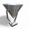 A pair of modern / aluminum / large / conical / industrial style lamps /  designed for ceiling or wall