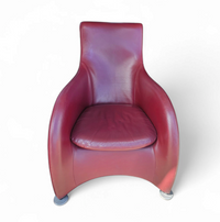 Montis / Gerard van den Berg / 1990s /
Bordeaux red leather