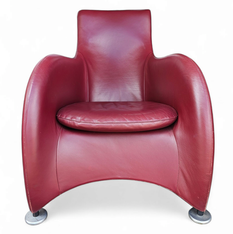 Montis / Gerard van den Berg / 1990s /
Bordeaux red leather