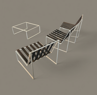 Kho Liang Ie 024 set lounge chairs / coffee table /Artifort 1962