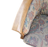 2 x armchair / club chair / floral fabric / 1980s